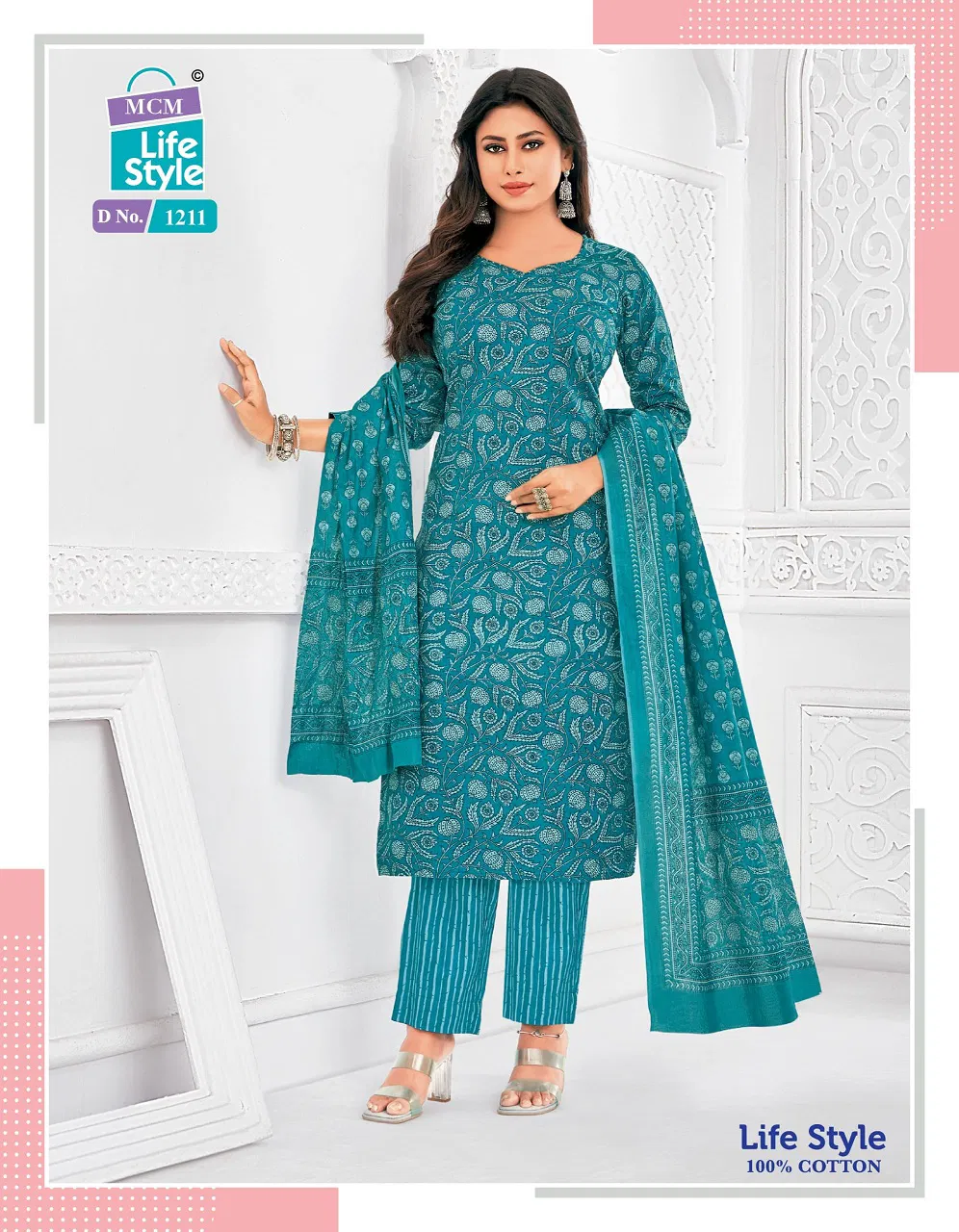 Lifestyle Vol 12 By Mcm Printed Cotton Kurti With Bottom Dupatta Exporters In India